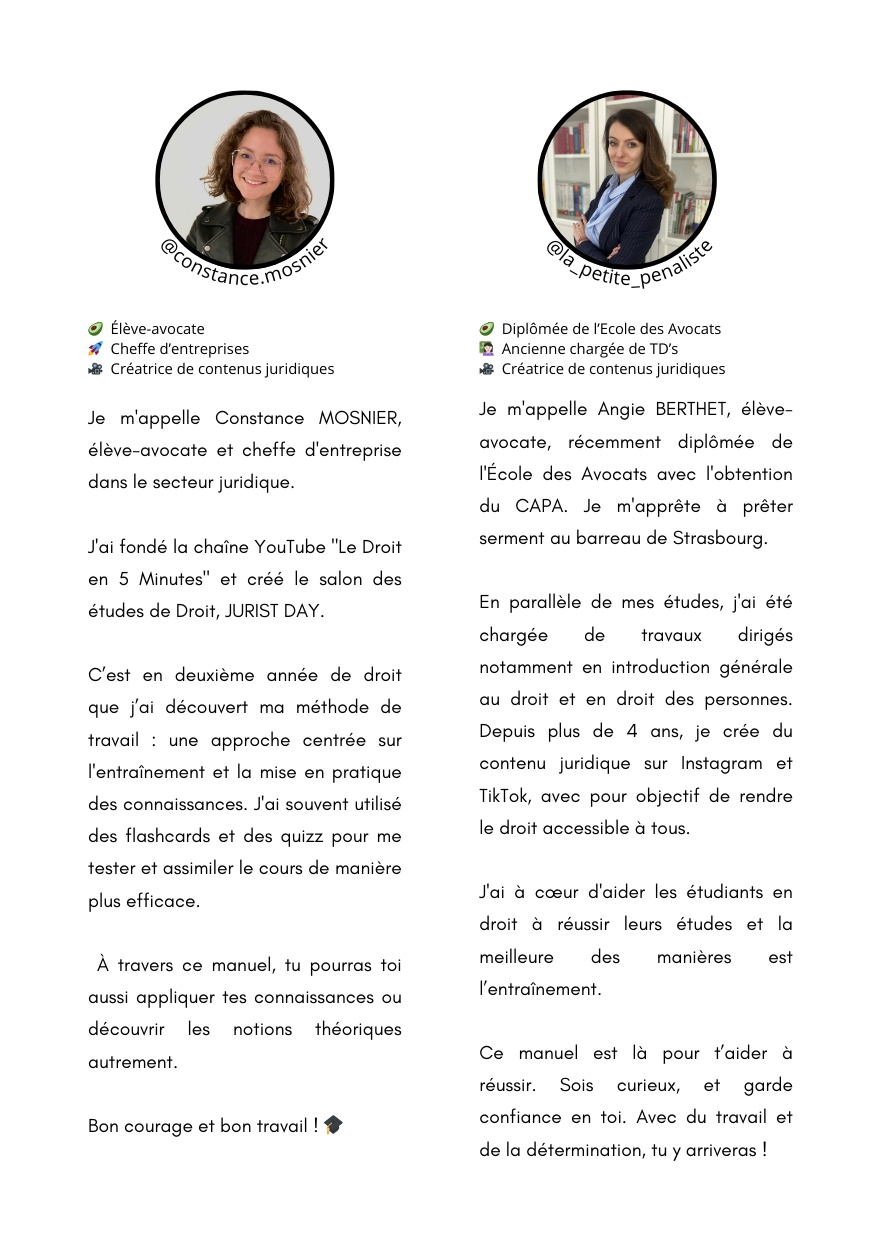 Un manuel rédigé par des experts en droit pour une préparation complète et efficace - Manuel 1000 QCM Droit de la famille - Droit des personnes