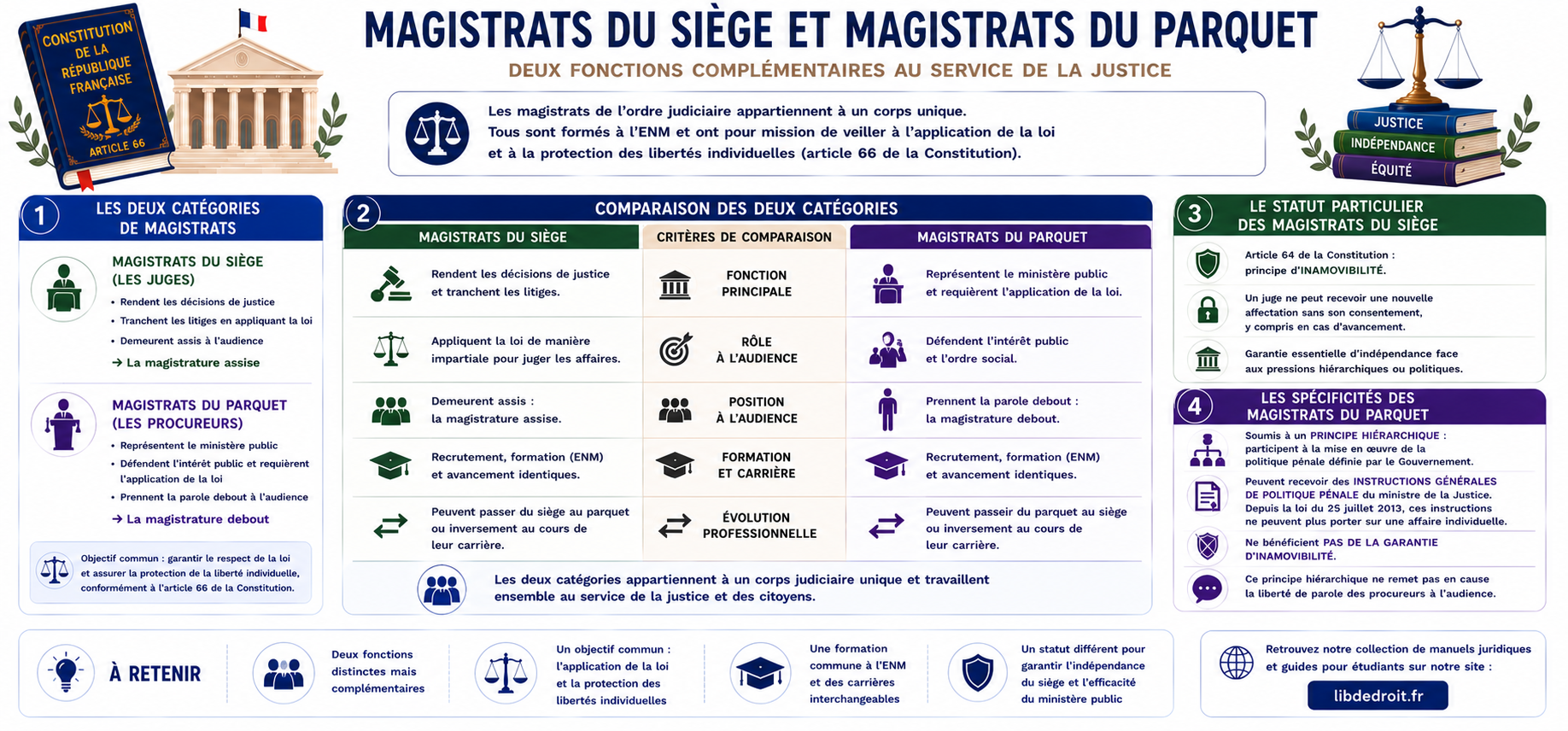 Existe-t-il plusieurs catégories de magistrats ?