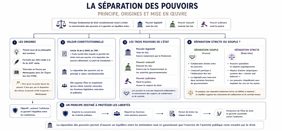 Qu’est-ce que la séparation des pouvoirs ?