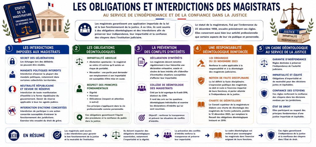 Quelles sont les obligations et les interdictions des magistrats ?