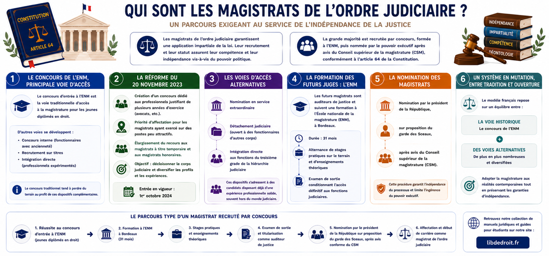 Qui sont les magistrats de l'ordre judiciaire ?