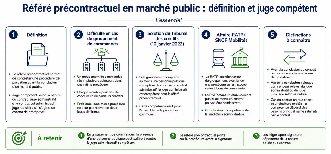 Référé précontractuel en marché public : définition et juge compétent