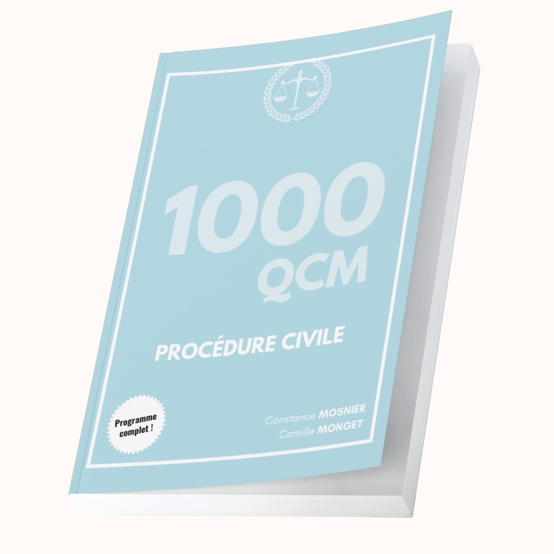 Manuel 1000 QCM Procédure Civile + correction détaillée (à jour 2026)