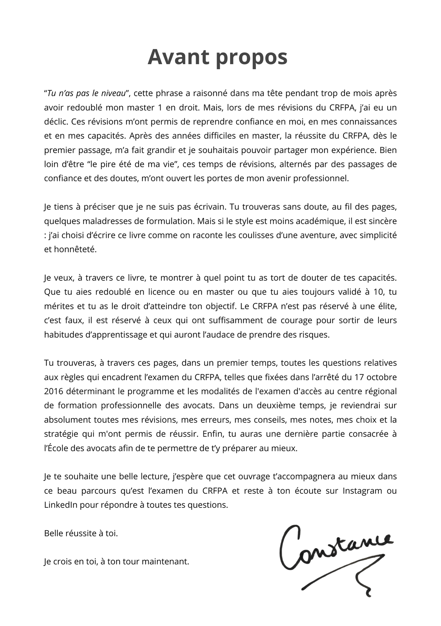 Réussir le CRFPA (2026)