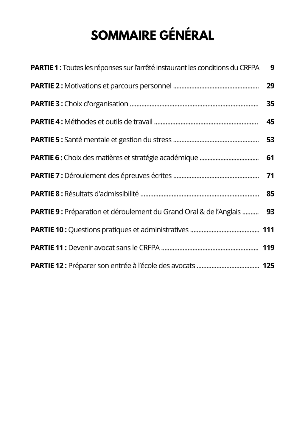 Réussir le CRFPA (2026)