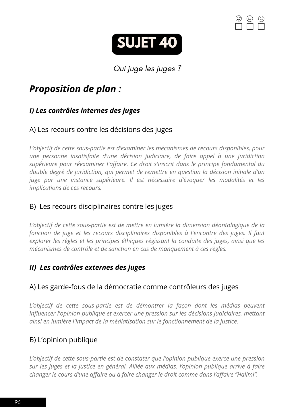 Manuel 50 Sujets corrigés Grand Oral CRFPA + plans détaillés (à jour 2025)