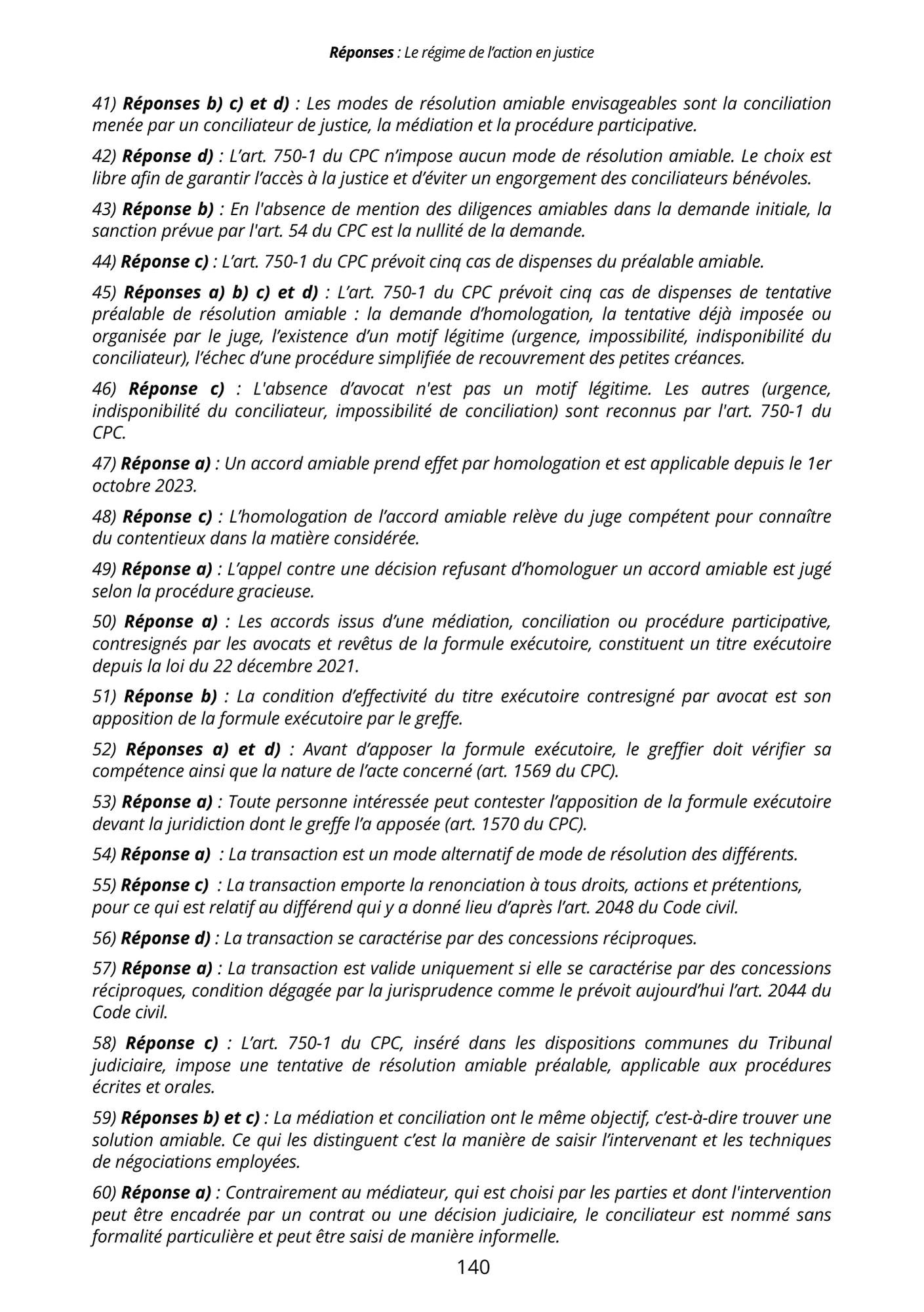 Manuel 1000 QCM Procédure Civile + correction détaillée (à jour 2026)