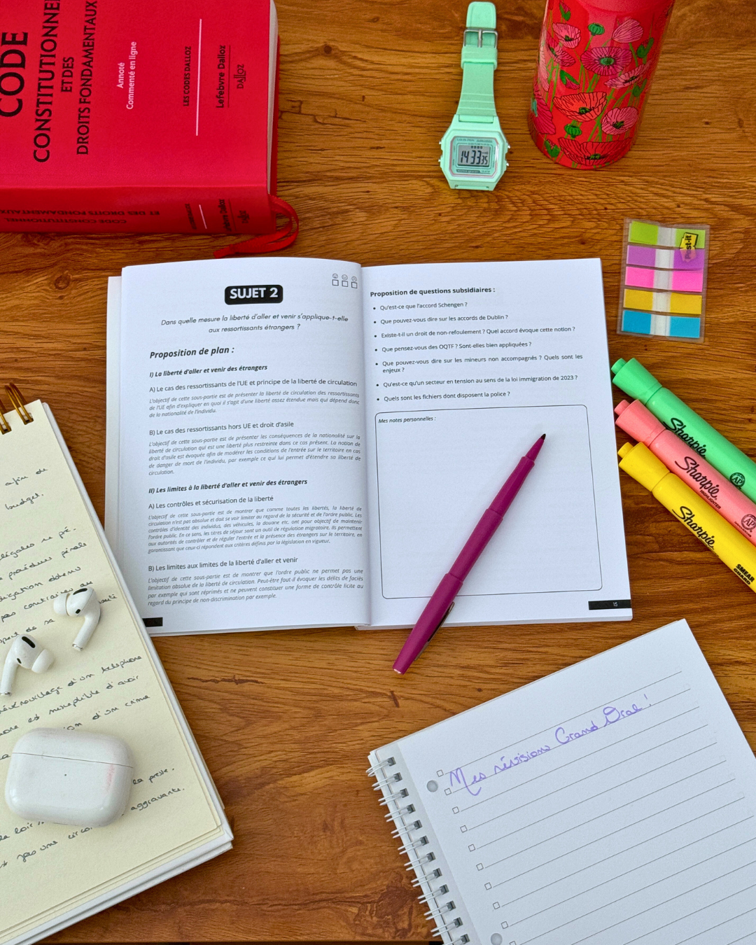 Manuel 50 Sujets corrigés Grand Oral CRFPA + plans détaillés (à jour 2025)