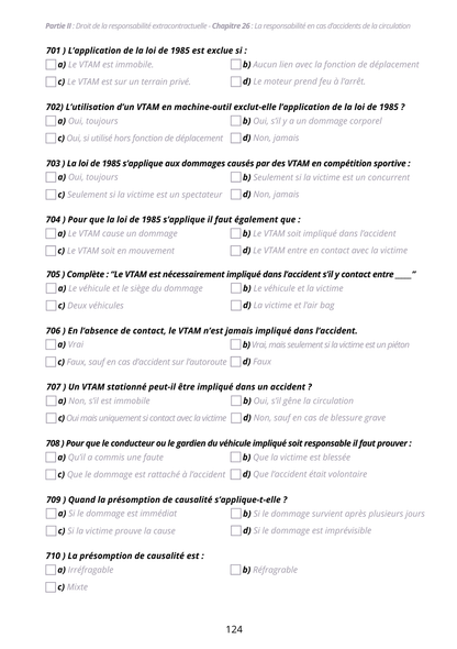 Manuel 1000 QCM Droit des obligations