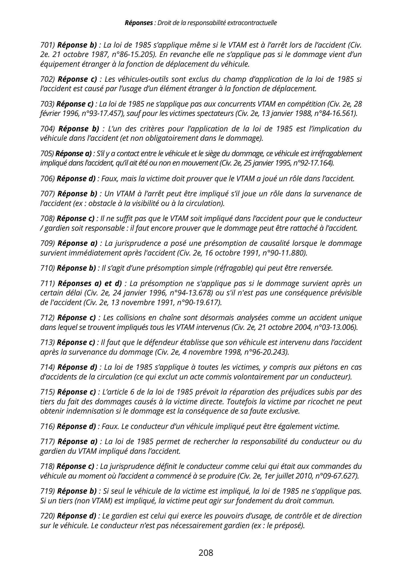 Manuel 1000 QCM Droit des obligations