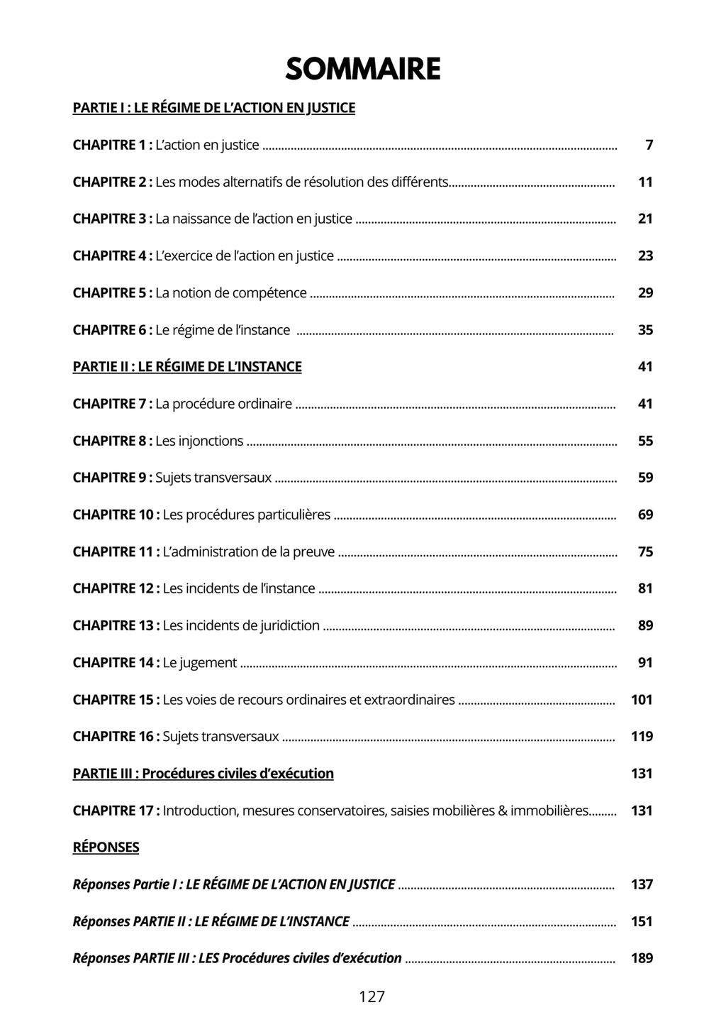 Manuel 1000 QCM Procédure Civile + correction détaillée (à jour 2026)