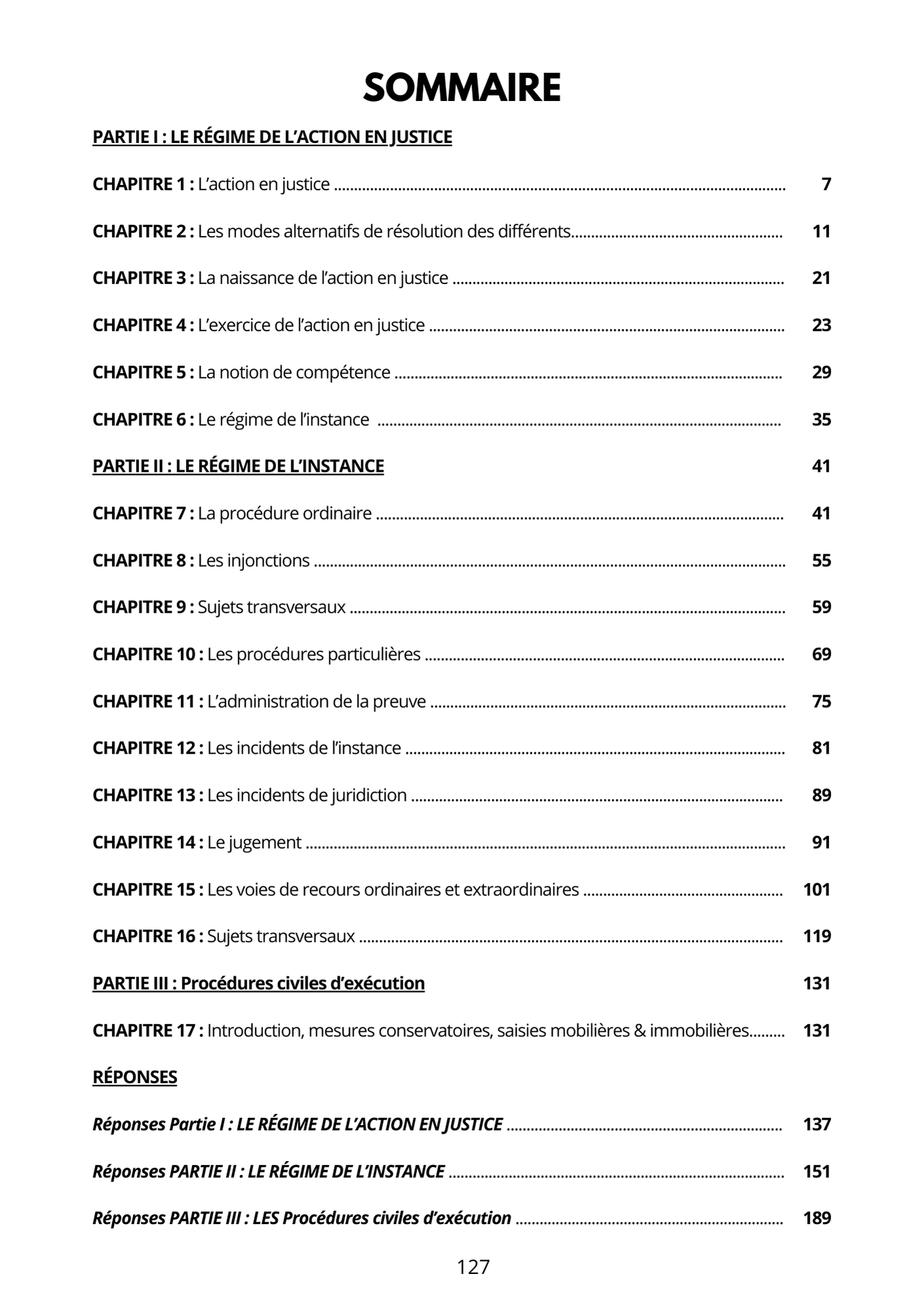 Manuel 1000 QCM Procédure Civile + correction détaillée (à jour 2026)
